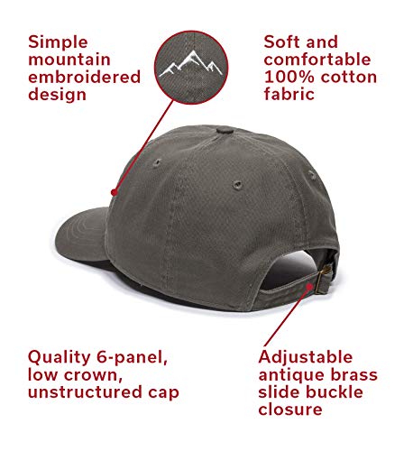 Outdoor Cap -Adult Mountain Dad Hat-Unstructured Soft Cotton