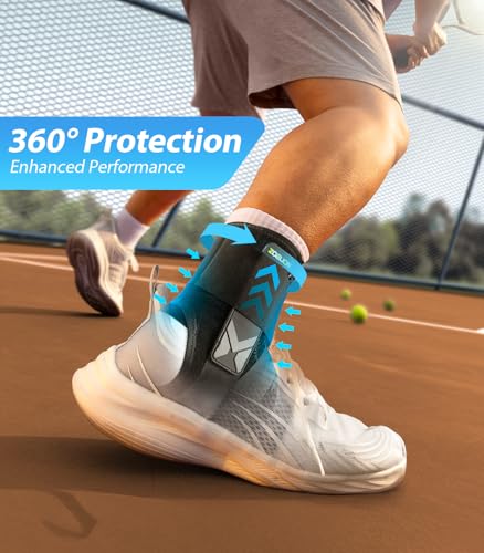 ZOELION Quick Lace Up Ankle Brace with Side Stabilizing Pads, Slim Fit Ankle Support Brace, Adjustable & Breathable Ankle ...