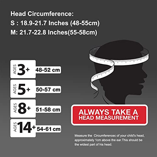 ROCKBROS Kids Full Face Helmet Kids Bike Helmets Lightweight Toddler Mountain Bike Helmet Detachable for MTB BMX Skating C...