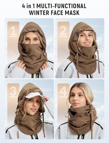 baleaf Balaclava Ski Mask Winter Water Resistant Face Mask for Women Men Cold Weather Gear Skiing Snowboarding Neck Gaiter...