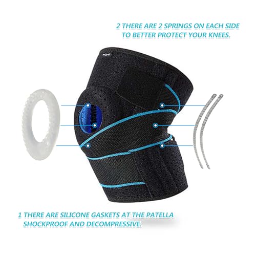 DOUFURT Knee Brace for Women & Men Meniscus Tear, Plus Size Knee Braces for Knee Pain Relief, Arthritis, Compression Knee ...