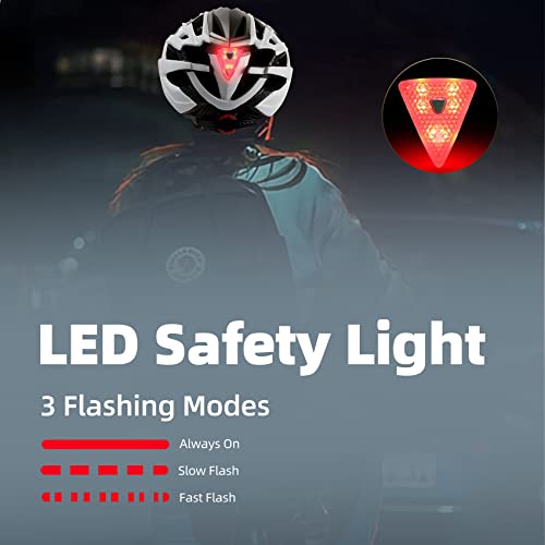 Shinmax Bike Helmet, CPSC/CPC Bike Helmet for Adult Men Women with Magnetic Goggles&Led Back Light Cycling Helmet Adjustab...