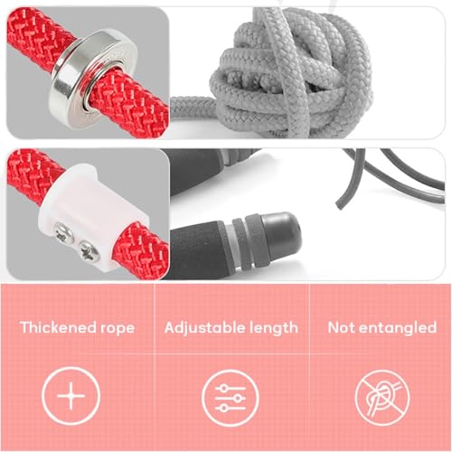 16 FT Long Jump Rope for Kids Adults,Double Dutch Jump Rope,Adjustable Skipping Ropes with High-strength Nylon Braided Rop...