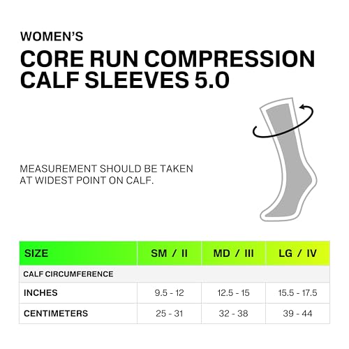 CEP Core Run 5.0 Calf Sleeves for Women – Compression Support, Breathable, Shin Splint Relief, Performance & Recovery