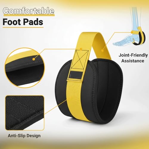 Pull Up Assistance Bands – Heavy Duty Adjustable Pull Up Assist Bands with Foot & Knee Support for Pull Up Bar, Pull Up Re...