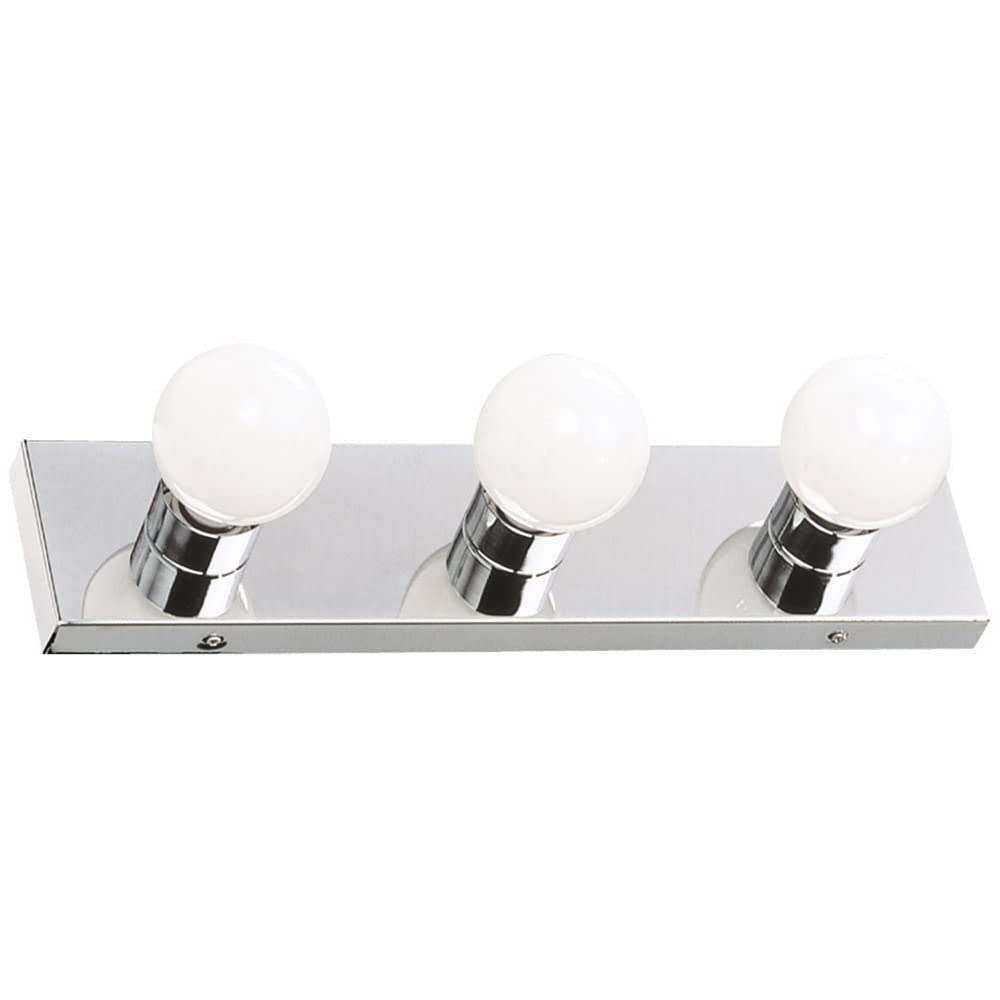 Design House 500850 Polished Chrome 3-Light Vanity Fixture - Alloy Steel Construction