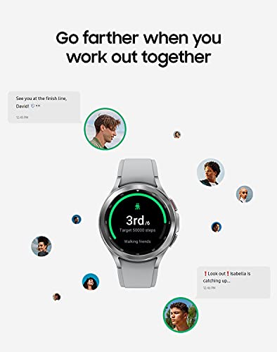 SAMSUNG Galaxy Watch 4 Classic 46mm Smartwatch with ECG Monitor Tracker for Health, Fitness, Running, Sleep Cycles, GPS Fa...