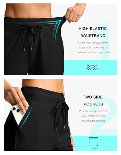 G Gradual Women's 4'' High Waisted Swim Board Shorts Quick Dry Swimming Bathing Suit Bottoms for Women with Pockets Liner
