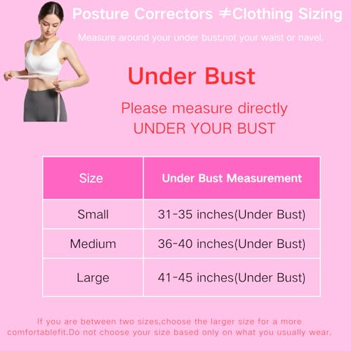 Back Brace Posture Corrector for Women - Adjustable Upper Posture Support Bras for Neck Shoulder Back Straightener - Comfo...
