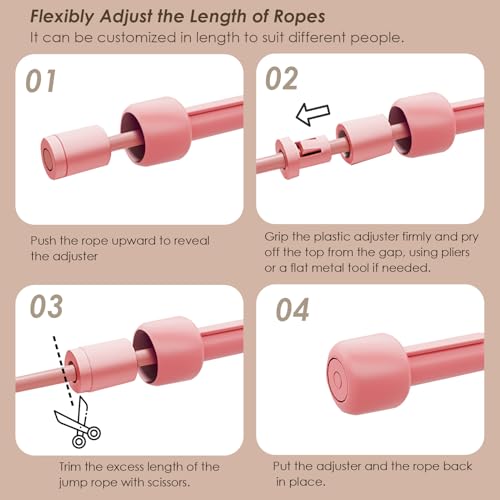 POCFOINY 2 Pack Jump Rope for Fitness, Speed Rope Skipping Rope for Men, Kids and Women, Jumping Rope for Workout, Tangle-...