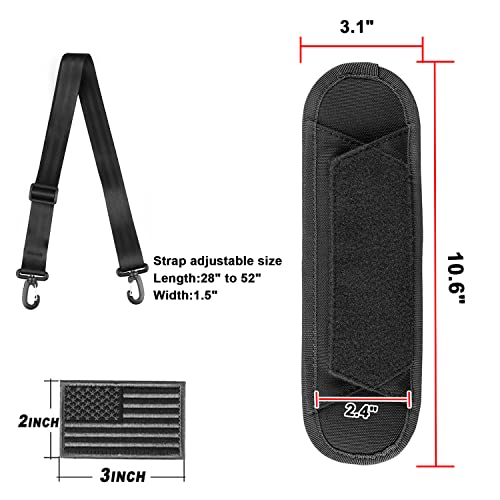 AMYIPO Luggage Duffel Bag Shoulder Pad 52" Universal Replacement Laptop Adjustable Shoulder Strap for Duffel Bag Strap Com...