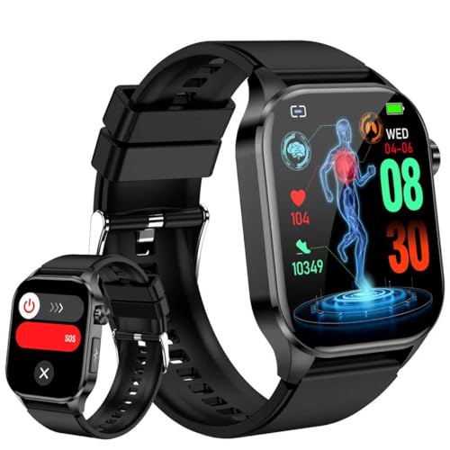 Smart Watch for Men Women with Bluetooth Calls, Blood Pressure Heart Rate Blood Oxygen Stress HRV Monitor Sleep Tracker, 1...