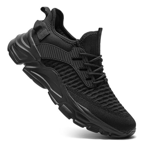 Men's Slip on Walking Shoes Tennis Running Sneakers Lightweight Breathable Casual Soft Sole Comfort Work Gym Trainers
