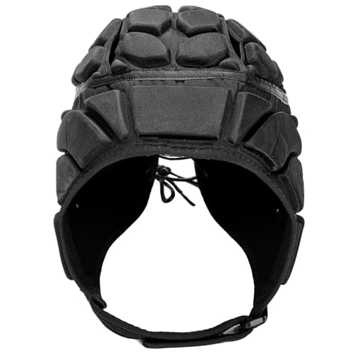 ZENFUN Rugby Helmet Shell, Soft Padded Headgear for Soccer, Protective Football Headguards for Youth, Scrum Cap for Kids, ...