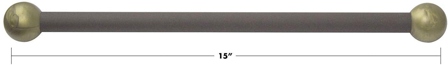 Solus Sca-335Bz-2 Aluminum Cross Arm Ladder Rest For Outdoor Lamp Posts, Weather Resistant, Bronze With Gold Caps, Single Pack