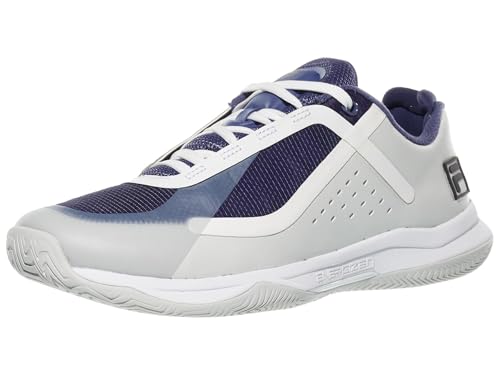 Fila Volley Burst 2 Mens Pickleball Shoes - Dawn Blue/Gray/D Medium / 9.5