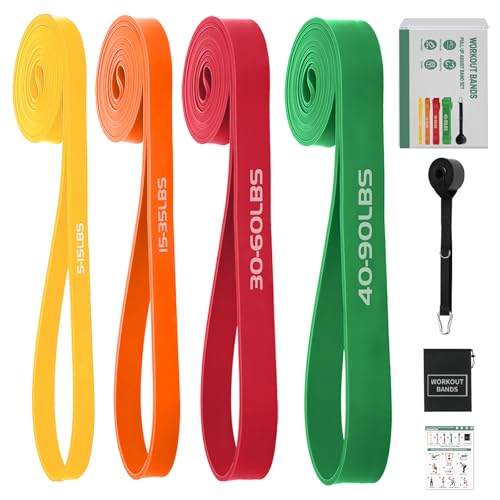 Resistance Bands,Exercise Bands,Workout Bands,Resistance Bands Set for Legs,Pull Up Bands,Stretch Bands for Exercise,Muscl...