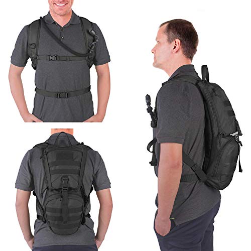 Unigear Tactical Hydration Packs Backpack 1050D with 3L Water Bladder, Thermal Insulation Pack Keeps Liquid Cool up to 4 H...