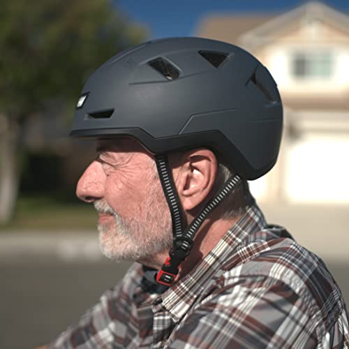 XNITO Bike Helmet with LED Lights - Urban Bicycle Helmet for Adults, Men & Women - CPSC & NTA-8776 Dual Certified - Class ...