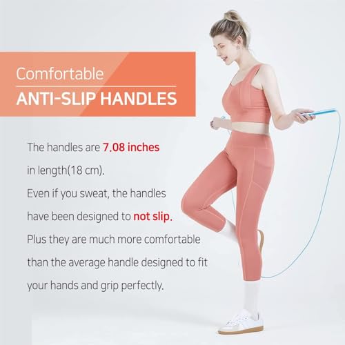 Jump Rope for Men & Women (Home Fitness Series) – Lightweight Fitness Rope for Smooth Cardio, Comfortable Grip, and Precis...