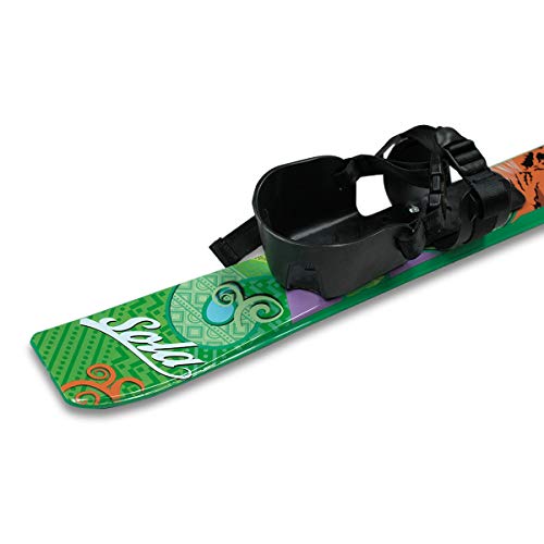 SOLA Kids Ski Set – Beginner Cross Country Skis with Poles and Adjustable Bindings for Ages 3–4, Backyard Winter Fun