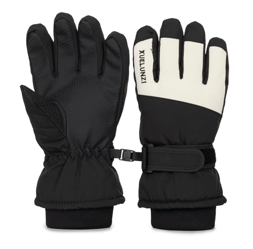 CXQRR Kids Winter Snow Ski Gloves Boys Girls Warm Waterproof Breathable Gloves for Outdoor Sports 5-10Y