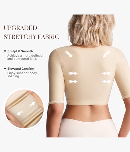 BRABIC Women's Shapewear Tops Post Surgery Compression Sleeve for Arm Shaper