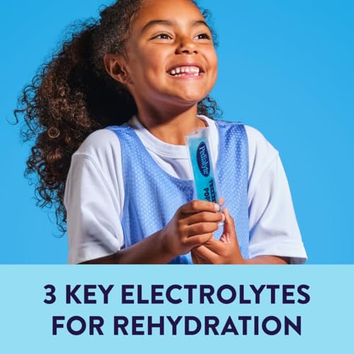 Pedialyte Electrolyte Solution Freezer Pops, Hydration Variety Pack— Grape, Blue Raspberry, Cherry, Orange, Pack of 16