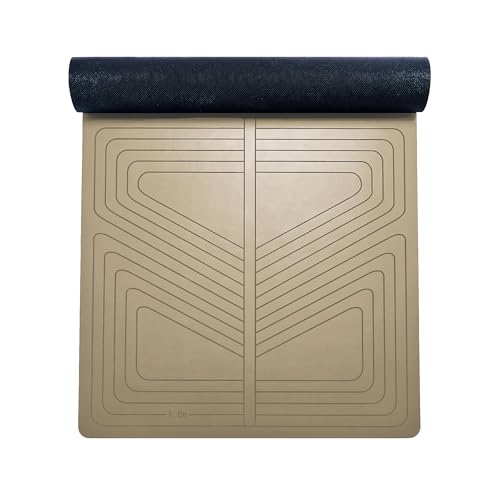 agoy PRO+ WARRIOR - Premium Non-Slip Yoga Mat – Eco-Conscious Design - PU Mat With Wet/Dry Grip+ - Focus Alignment - Laze...