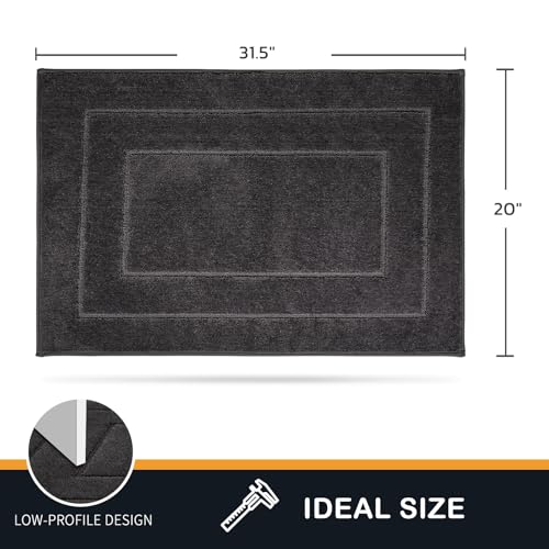 PURRUGS Dirt Trapping Door Mat 20" x 31.5", Non-Slip/Skid Machine Washable Entryway Rug, Dog Doormat, Super Absorbent Welc...