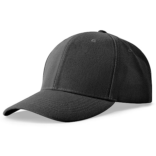 NOBONDO 12 Pack Unisex Baseball Caps - Bulk Wholesale Blank Plain Adjustable Hats for Men & Women