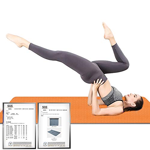 Hatha Yoga Extra Thick TPE Yoga Mat - 72"x 32" Thickness 1/2 Inch -Eco Friendly SGS Certified - With High Density Anti-Tea...