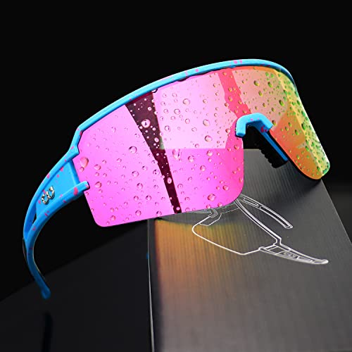 AVV Polarized cycling glasses sports sunglasses,UV400 Protection Fishing Driving running baseball sunglasses for men women