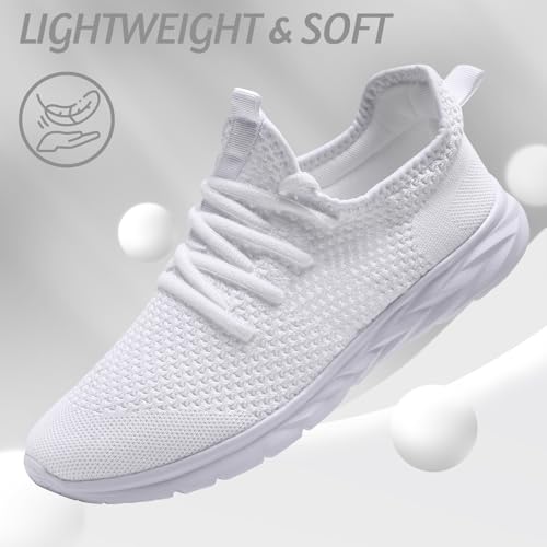 Womens Running Shoes Lightweight Tennis Shoes Slip On Walking Shoes Breathable Sneakers for Gym Travel Work