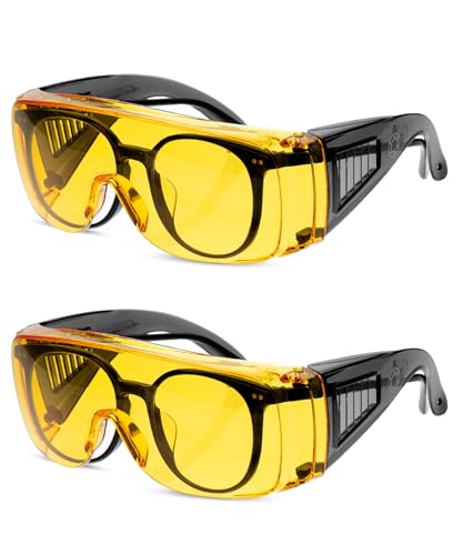 UNCO- Safety Goggles Over Glasses, Protective Goggles, Anti Fog, Work, Safety Glasses Over