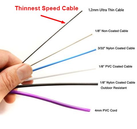 Ultra Thin Replacement Jump Rope Cable - Fastest Competition Speed Rope - 9ft Long / 1.2mm Thick with PTFE Coating - Jumps...