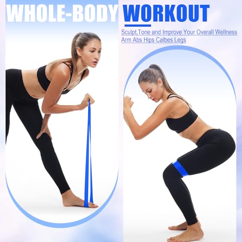 Deekin 20 Pcs Resistance Bands Resistance Loop Exercise Bands Exercise Equipment Elastic Drap Ring for Women and Men Home ...