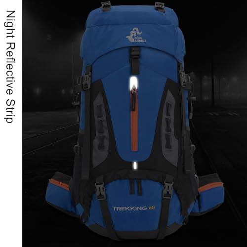 Bseash 60L Hiking Camping Backpack with Rain Cover, Waterproof Large Capacity Outdoor Sport Travel Daypack Climbing Tourin...