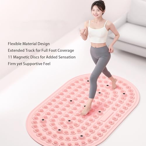 xkwwsjs Magnetic Foot Massage Mat with Acupressure Nodes - Manual Reflexology Pad for Feet, 16x23 inches for at-Home Relax...