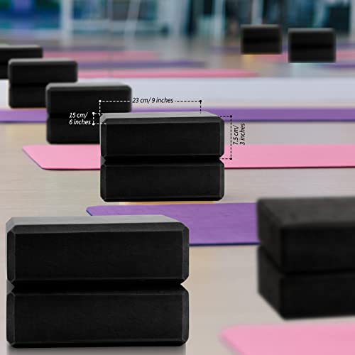 10 Pcs Foam EVA Yoga Blocks Lightweight Non Slip Supportive Yoga Bricks for Pilates Stretching and Meditation, Women Men Y...