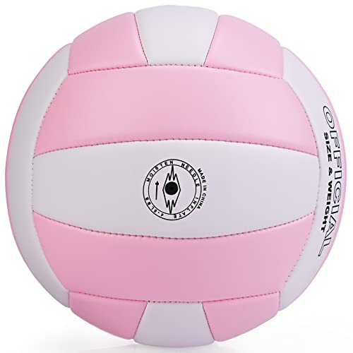 EVZOM 6 Pack Volleyballs Soft Beach Volleyball Official Size 5 for Outdoor/Indoor/Pool/Gym/Training Premium Volleyball Dur...