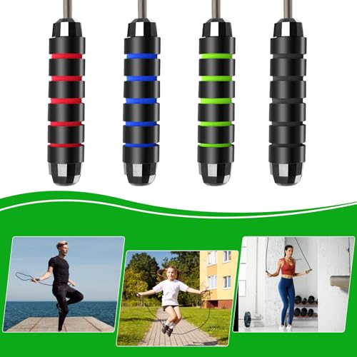 24 Pack Jump Ropes, Tangle-Free Speed Jumping Ropes with Foam Handles for Women Men, Adjustable Skipping Ropes for Fitness...