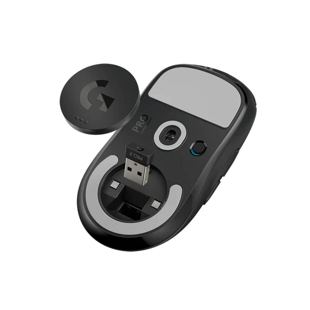 Logitech G PRO X Superlight Wireless Gaming Mouse, Ultra-Lightweight, Hero 25K Sensor, 25,600 DPI, 5 Programmable Buttons, Long Battery Life, Compatible with PC/Mac - Black (Renewed)