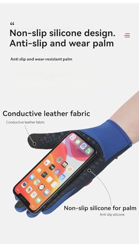 Zureto Cozy Season Gloves for Women Men, Thermal Winter Gloves Touchscreen Waterproof for Cold Weather Work Cycling Runnin...