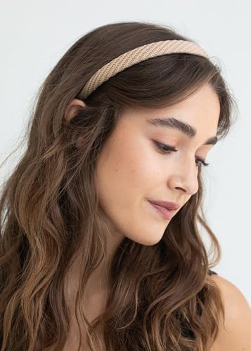AIBFRID Headbands for Women Thin Knitted Hairbands Fashion Non Slip Headband for Women's Hair Cute Solid Colors Hair Acces...