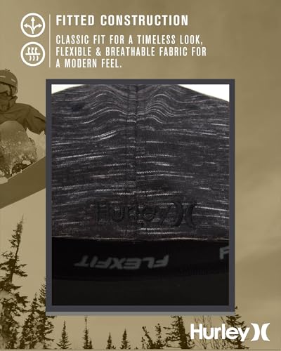 Hurley Men's Caps - One & Only Flexfit Baseball Cap - Fitted Hats for Men (S-XL)