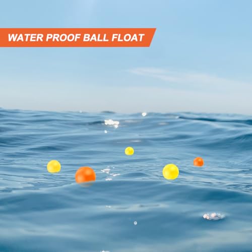 Pandahero Beach Paddle Ball Replacement Set - 12 Colorful High Visibility Waterproof Balls, Suitable for Smash Ball, Pro K...