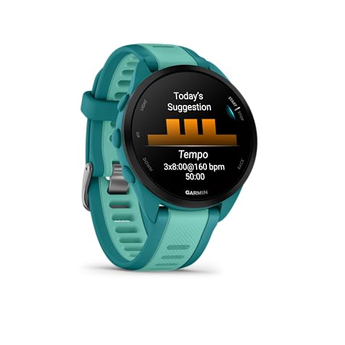Garmin Forerunner 165 Music GPS Running Smartwatch, Fitness Tracker Smart Watch for Women and Men Bundle with Accessories...