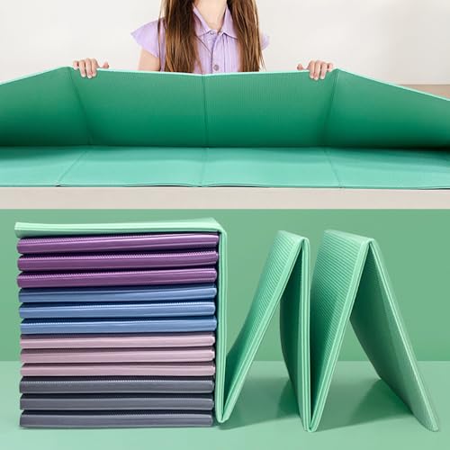 Foldable Yoga Mat for Travel & Home Workouts, Lightweight & Non-Slip TPE – Ideal for Yoga, Pilates, Stretching & Floor Exe...