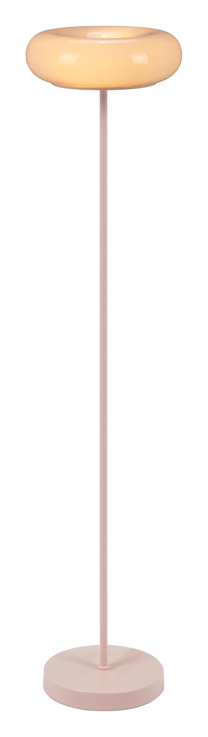 Zuo Munk Floor Lamp, Modern Pink Design, PVC Material, 53.5in H, Model 56180